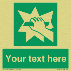 Custom Break Glass Sign